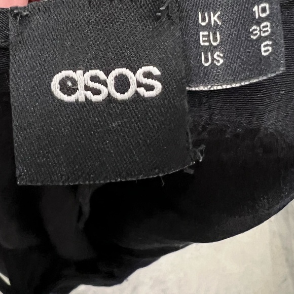 ASOS Black Flowy Mini Dress - Picture 4 of 4